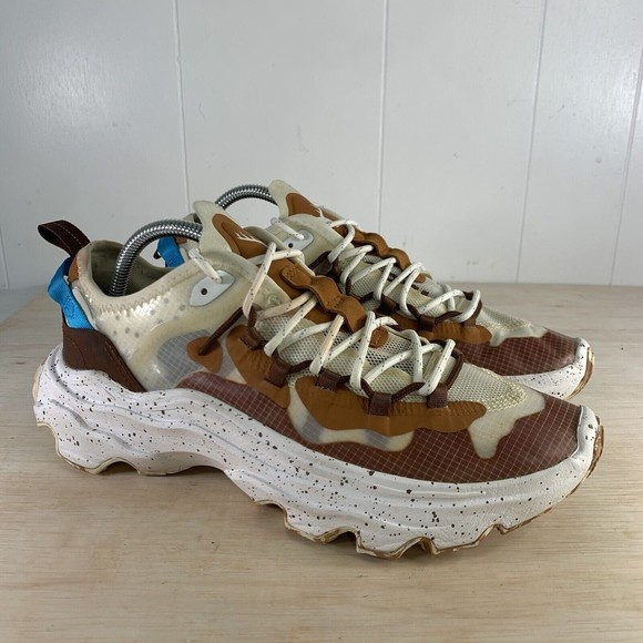 Sorel Alfred Kinetic Breakthru Tech Lace Sneaker White Shoes Women's Size 10.5 - Picture 1 of 7